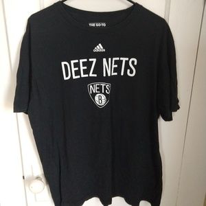Brooklyn NY NETS NBA ADIDAS T-SHIRT